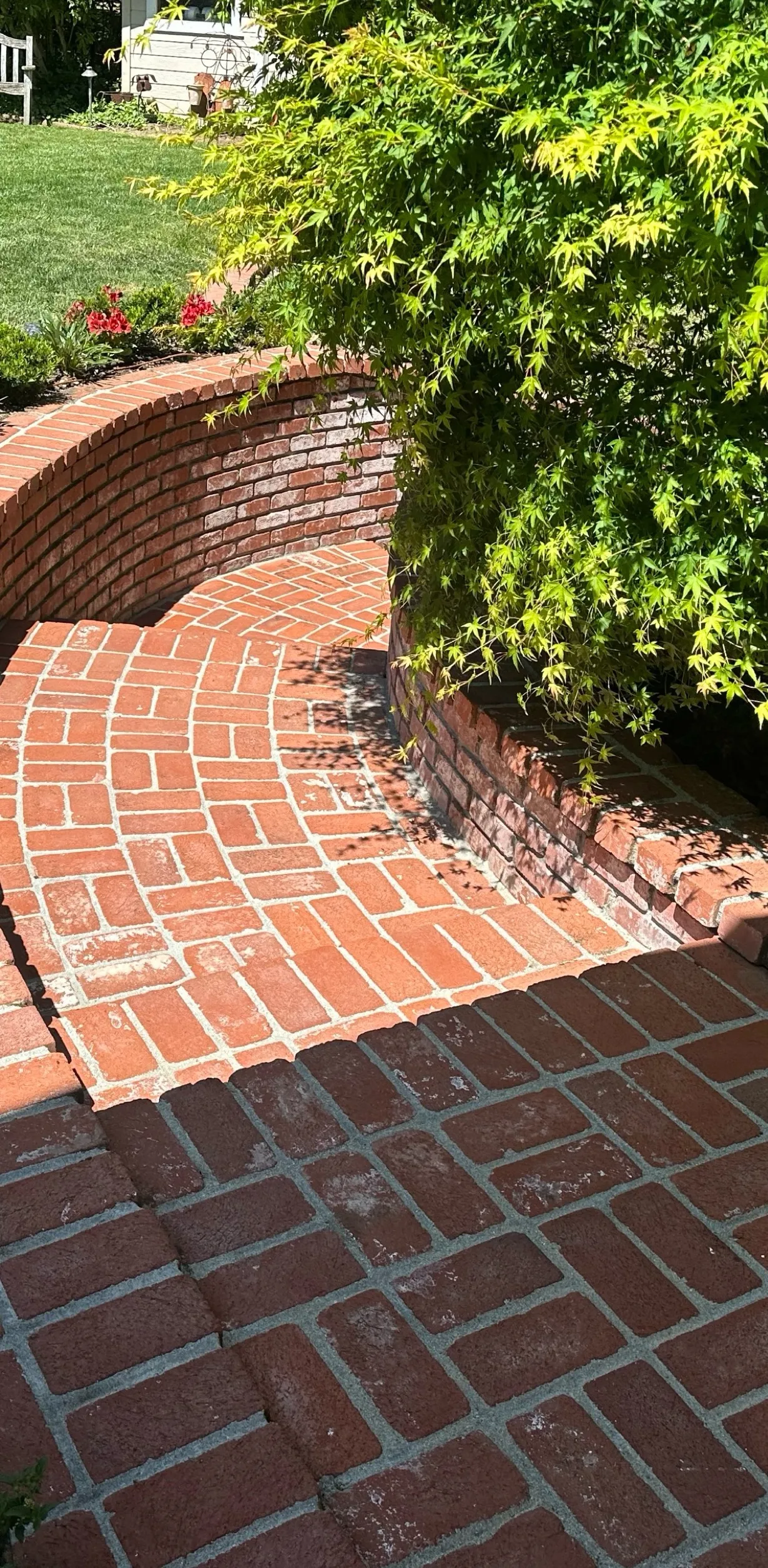 Brick Patio — after