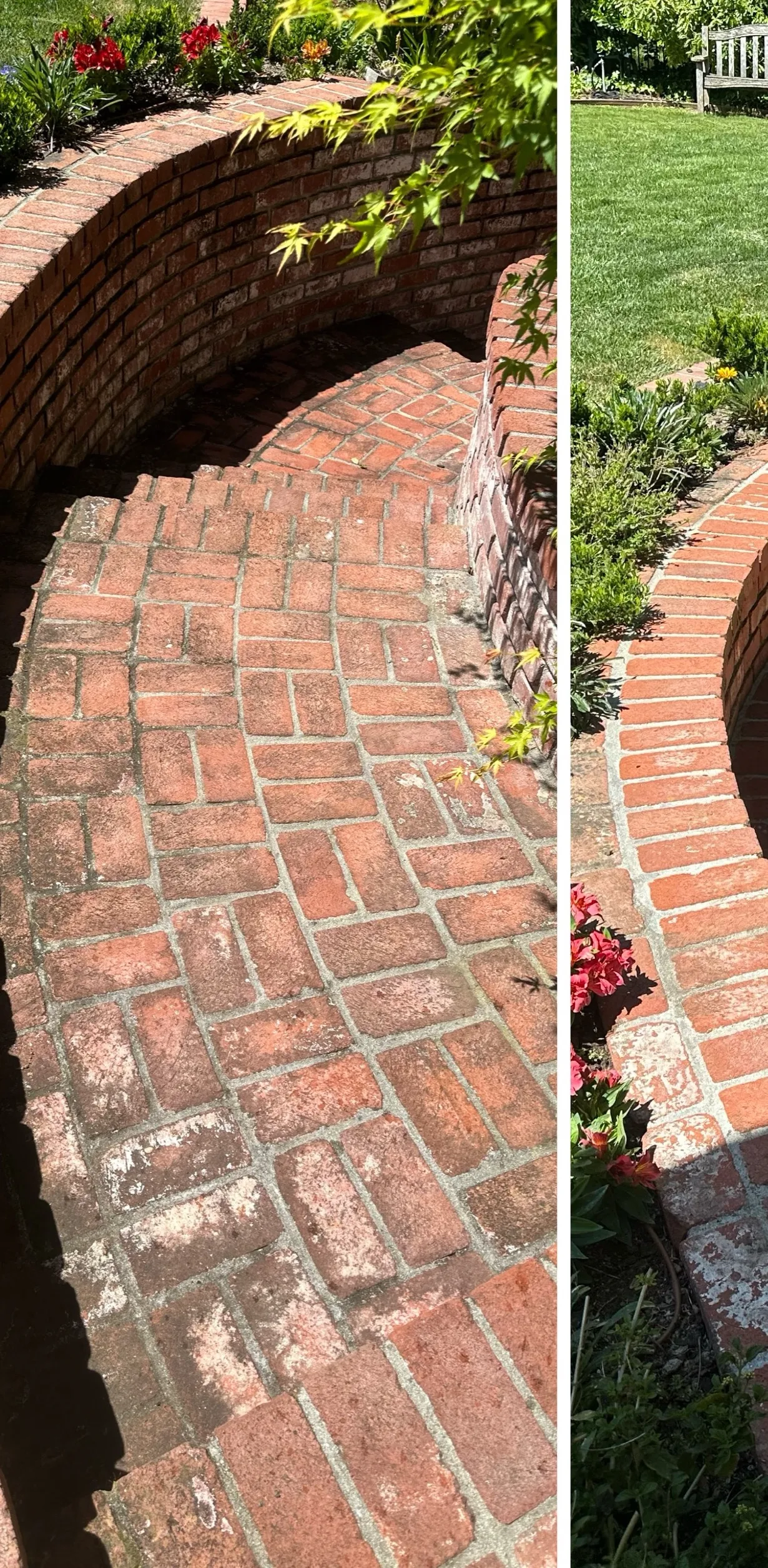 Brick Patio — before