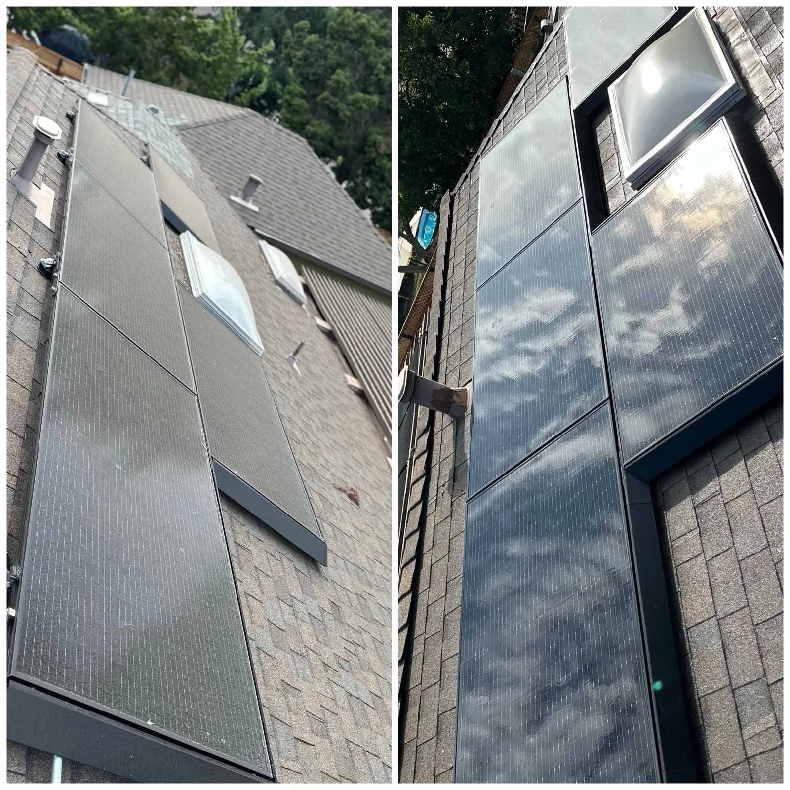 Solar on shingle roof