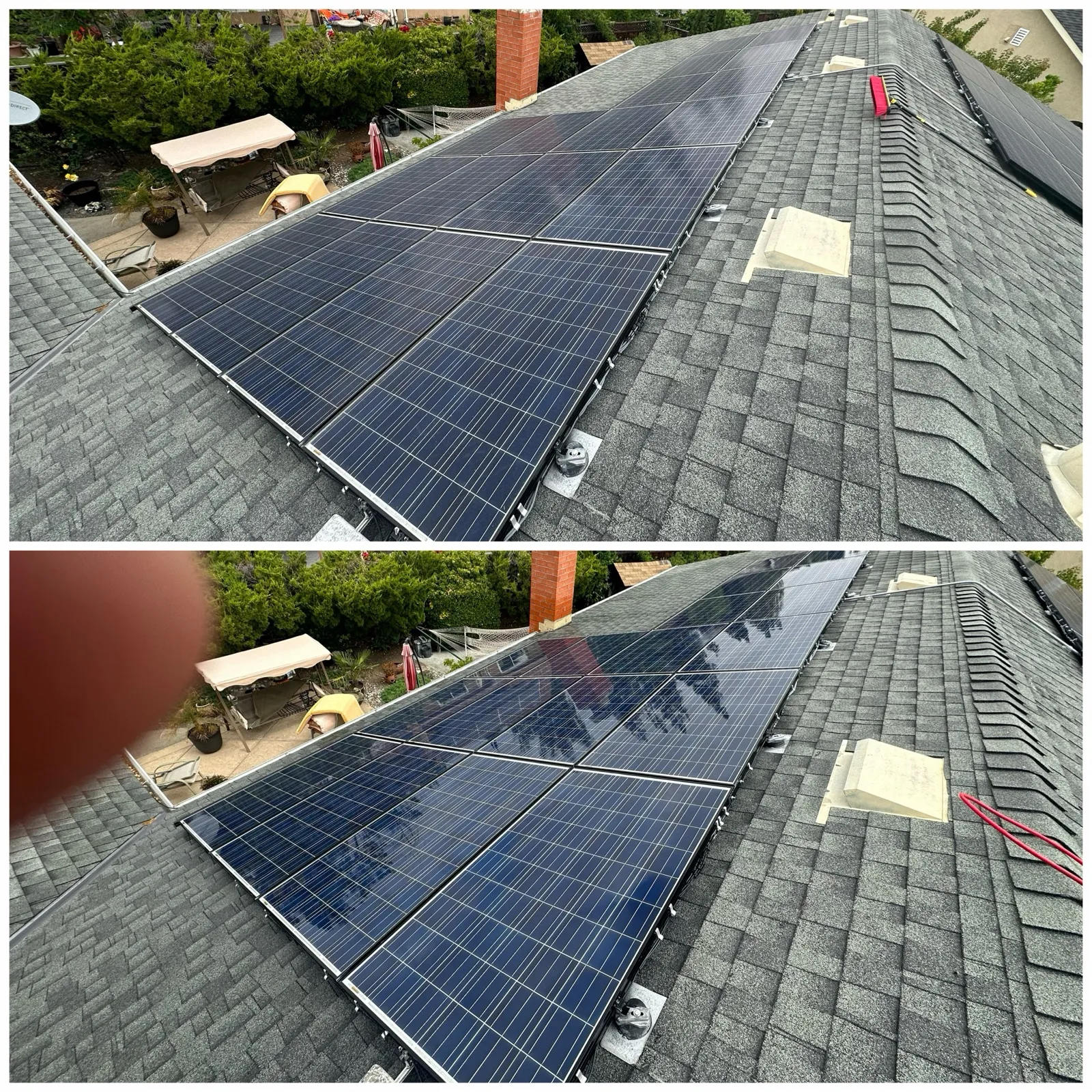 Solar on shingle roof