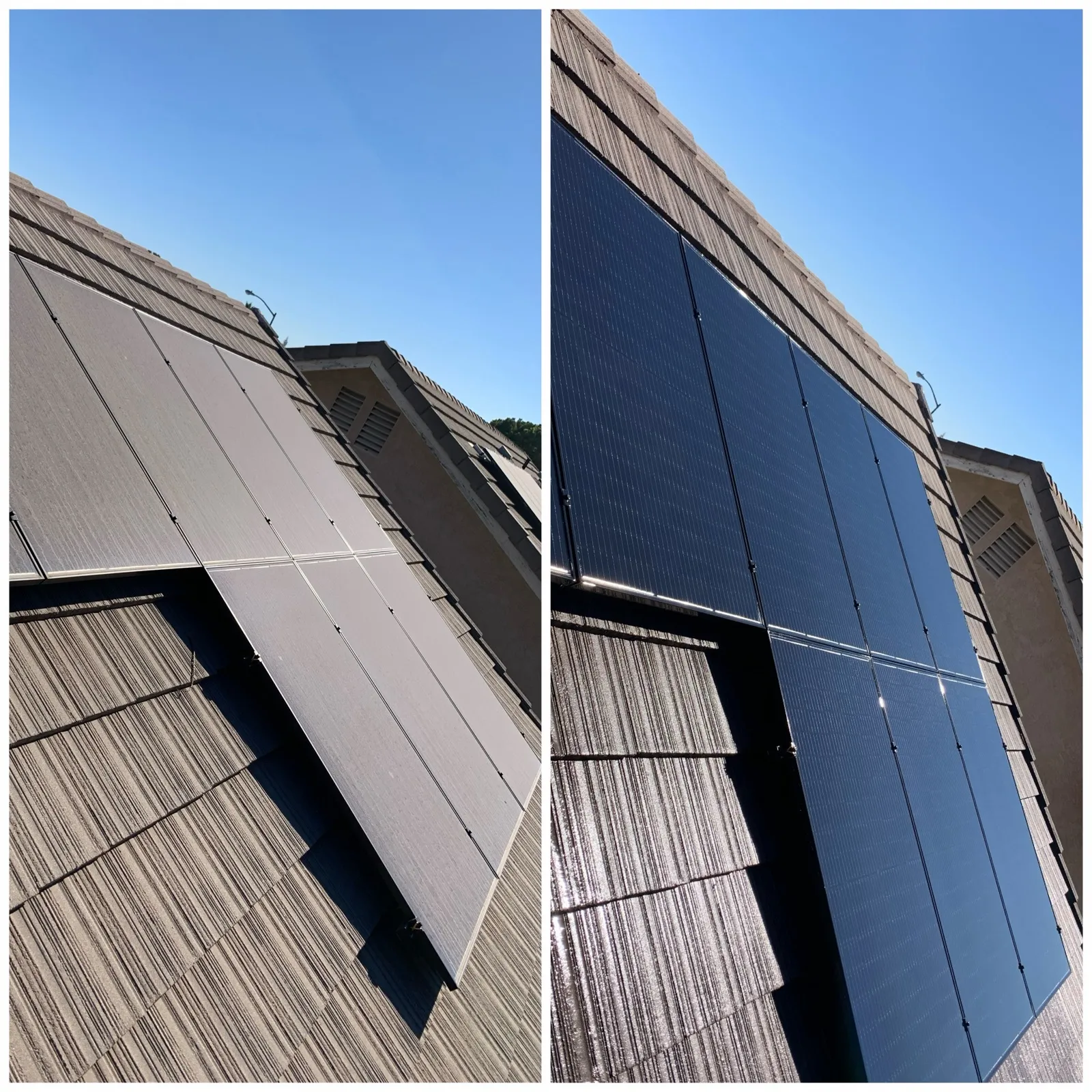 Solar on tile roof